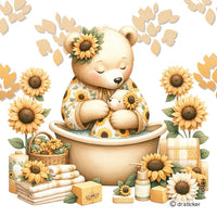 Sunflower Bear and Mama