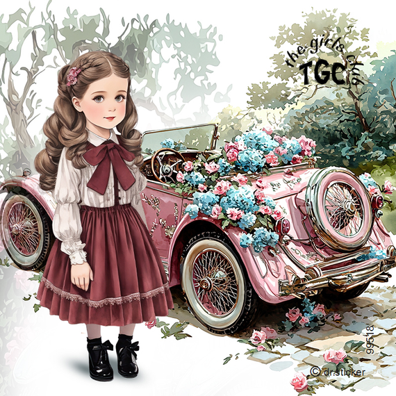 The Girls Club Vintage Car