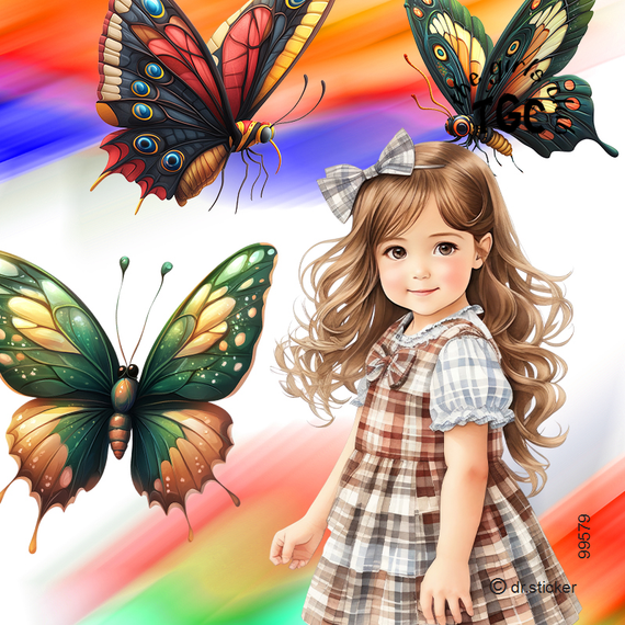 The Girls Club Vibrant Butterfly