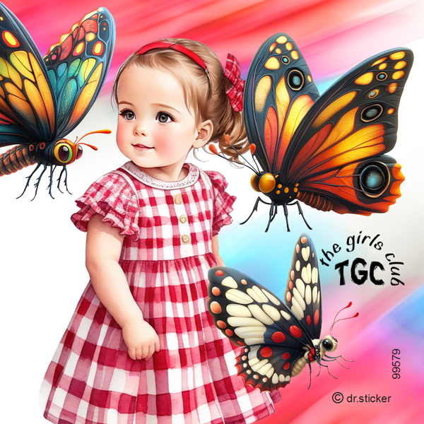 The Girls Club Vibrant Butterfly