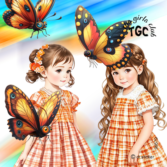 The Girls Club Vibrant Butterfly