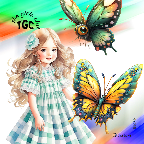 The Girls Club Vibrant Butterfly