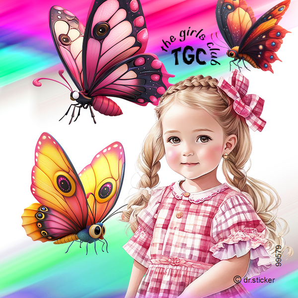 The Girls Club Vibrant Butterfly