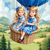 The Girls Club Blue Hot Air Balloon Adventure