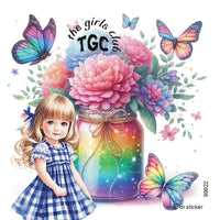 The Girls Club Transparent Glitter Rainbow