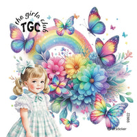 The Girls Club Transparent Glitter Rainbow