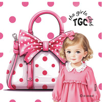 The Girls Club Transparent Polka Dotted Pocketbooks