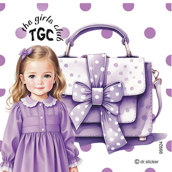 The Girls Club Transparent Polka Dotted Pocketbooks