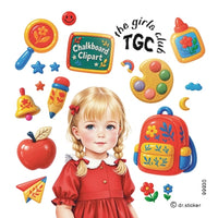 The Girls Club Transparent Floating School Supplies