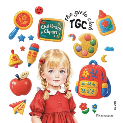 The Girls Club Transparent Floating School Supplies