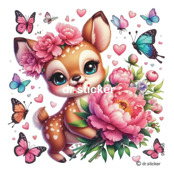 Animals with flowers 458