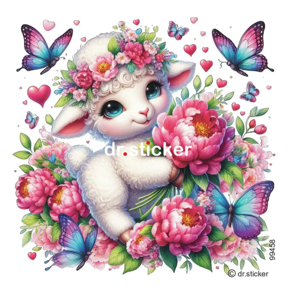 Animals with flowers 458