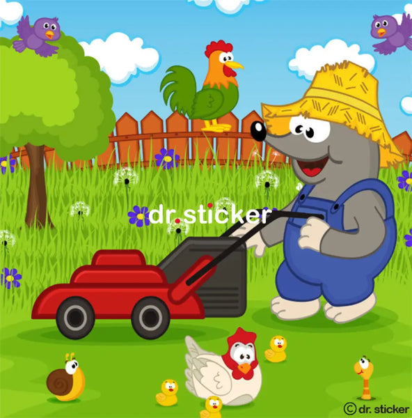 cartoon animals doing chores 170