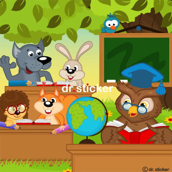 cartoon animals outdoor fun 103