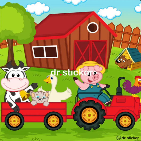 cartoon animals outdoor fun 103