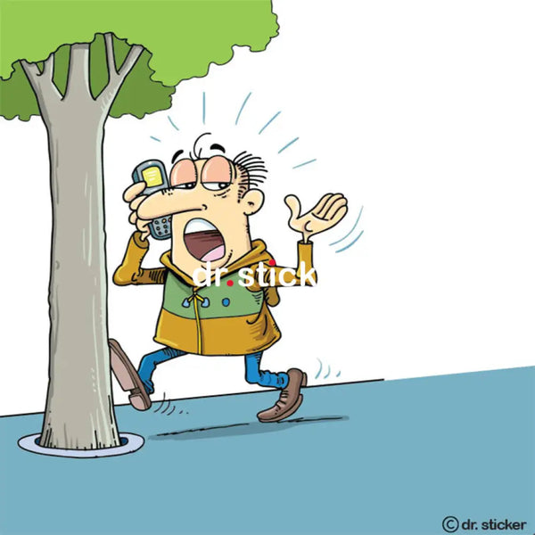 cartoon man having trouble 99