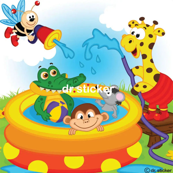 colorful zoo animals 107