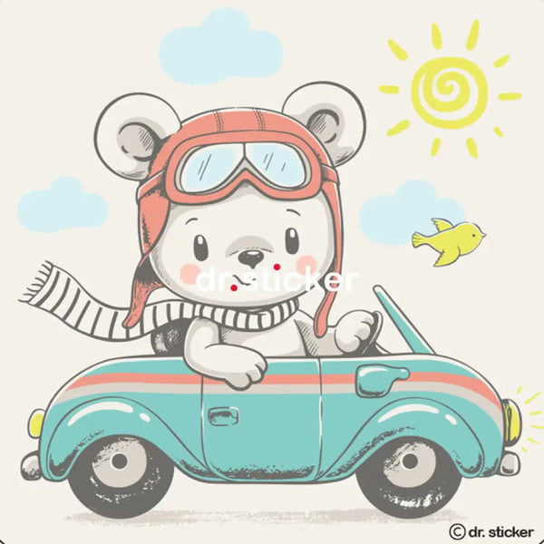 cute white bear riding vehicles 109