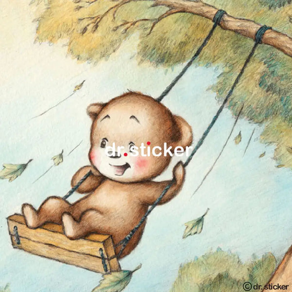 Fuzzy Bear in woods 21