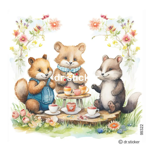 Fuzzy friends having a picnic 322