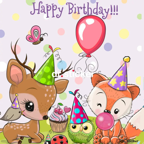 Happy Birthday animals 200