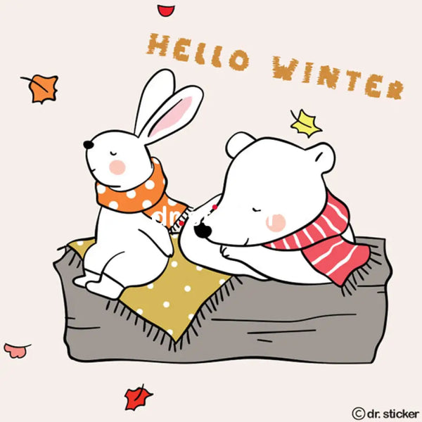hello winter- white bear 8