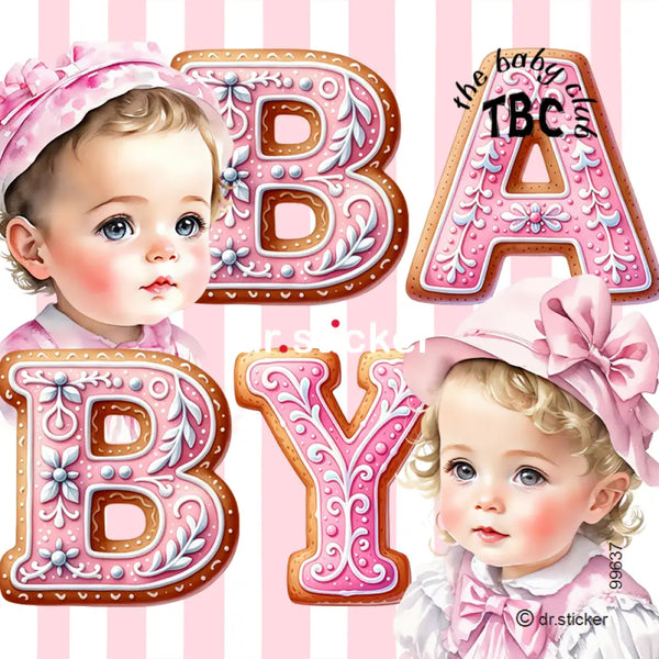 I Love The Baby Club pink cookies 637
