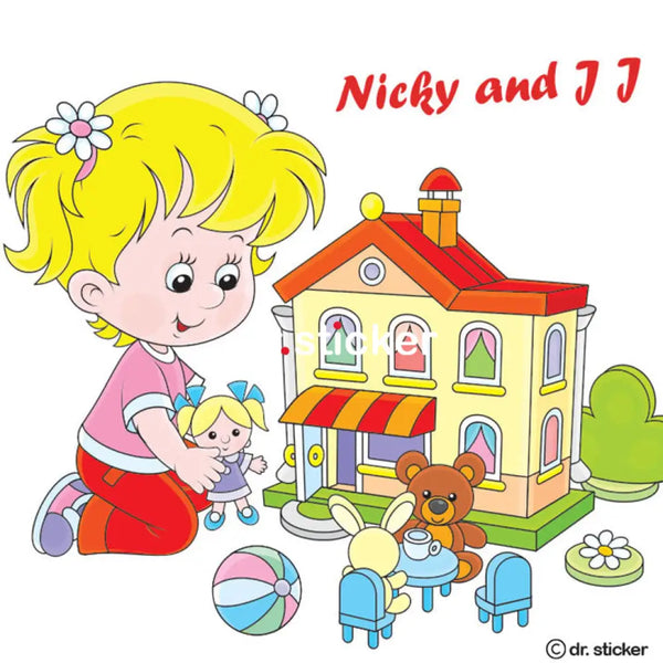 nicky and JJ- girl doing chores 50