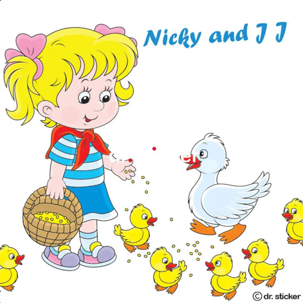 nicky and JJ- girl doing chores 50