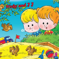 Nicky and JJ - girl and playing outdoors 56