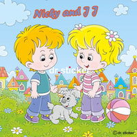 Nicky and JJ in the park 184