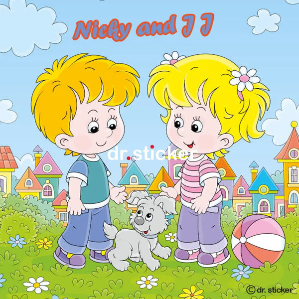 Nicky and JJ in the park 184