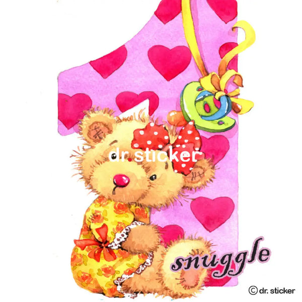 snuggle bear numbers 1-5 202