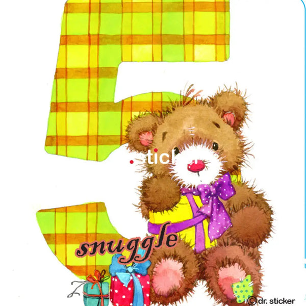 snuggle bear numbers 1-5 202