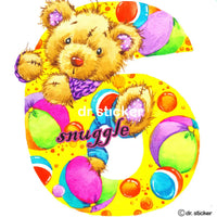snuggle bear numbers 6-10 202