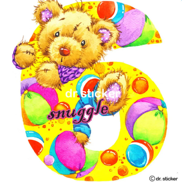 snuggle bear numbers 6-10 202
