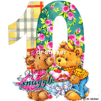 snuggle bear numbers 6-10 202