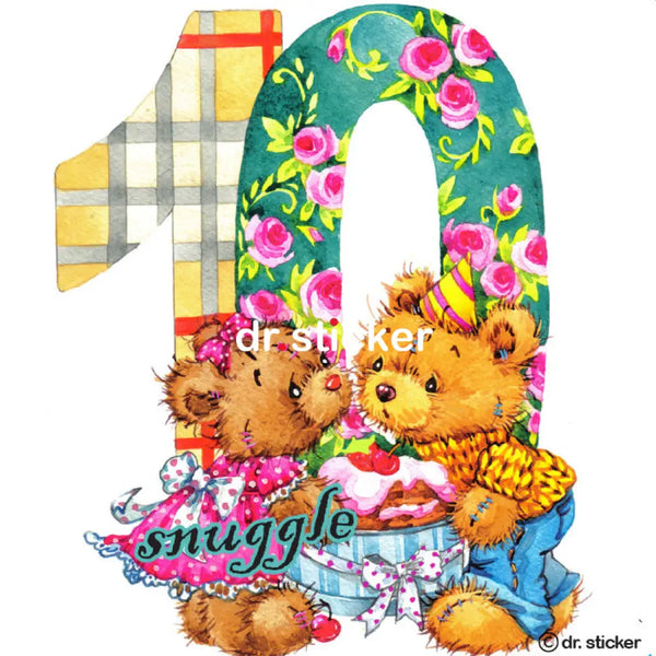 snuggle bear numbers 6-10 202