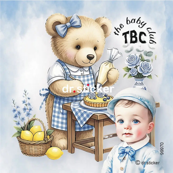 TBC TRANSPARENT BLUE BEAR AND LEMONS - 970