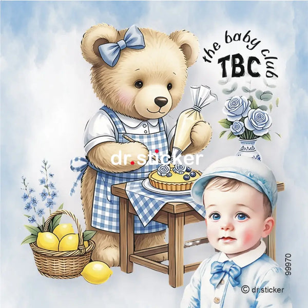 TBC TRANSPARENT BLUE BEAR AND LEMONS - 970