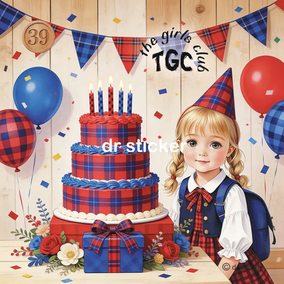 TGC PLAID HAPPY BIRTHDAY - 99997
