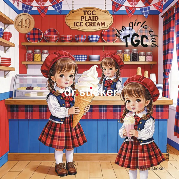 TGC PLAID ICE CREAM SHOP - 100007