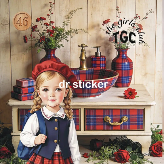 TGC PLAID VANITY AND COSMETIC