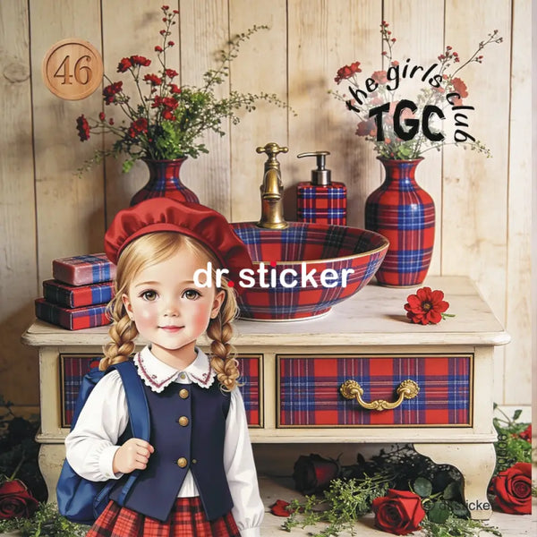 TGC PLAID VANITY AND COSMETIC