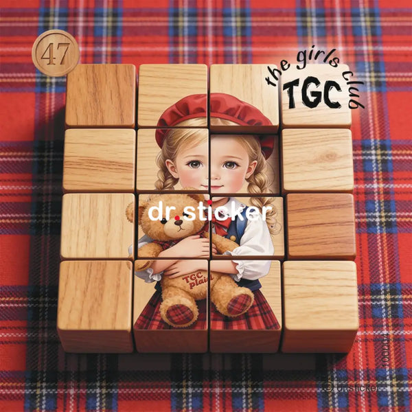 TGC PLAID WOODEN PUZZLES - 100004