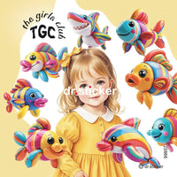 TGC TRANSPARENT BALOON ANIMALS - 957