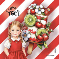 TGC TRANSPARENT RED AND WHITE ICE CREAMS - 955