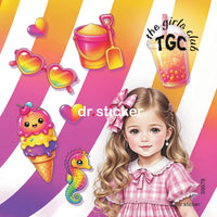 TGC TRANSPARENT RETRO SUMMER OBJECTS - 978