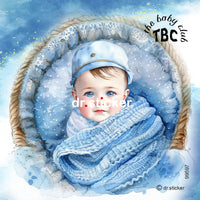 The Baby Club Blue Baby in Basket 597