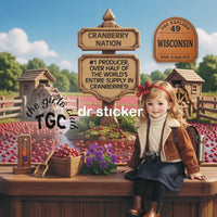 THE GIRLS CLUB 50 STATES- Wisconsin Explorer Stickers - 100073 - 100073